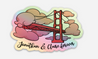 Jonathan & Claire Forever (Holographic) Sticker